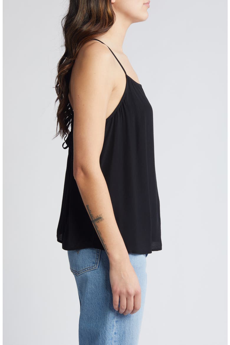 Tie Back Camisole, Alternate, color, BLACK