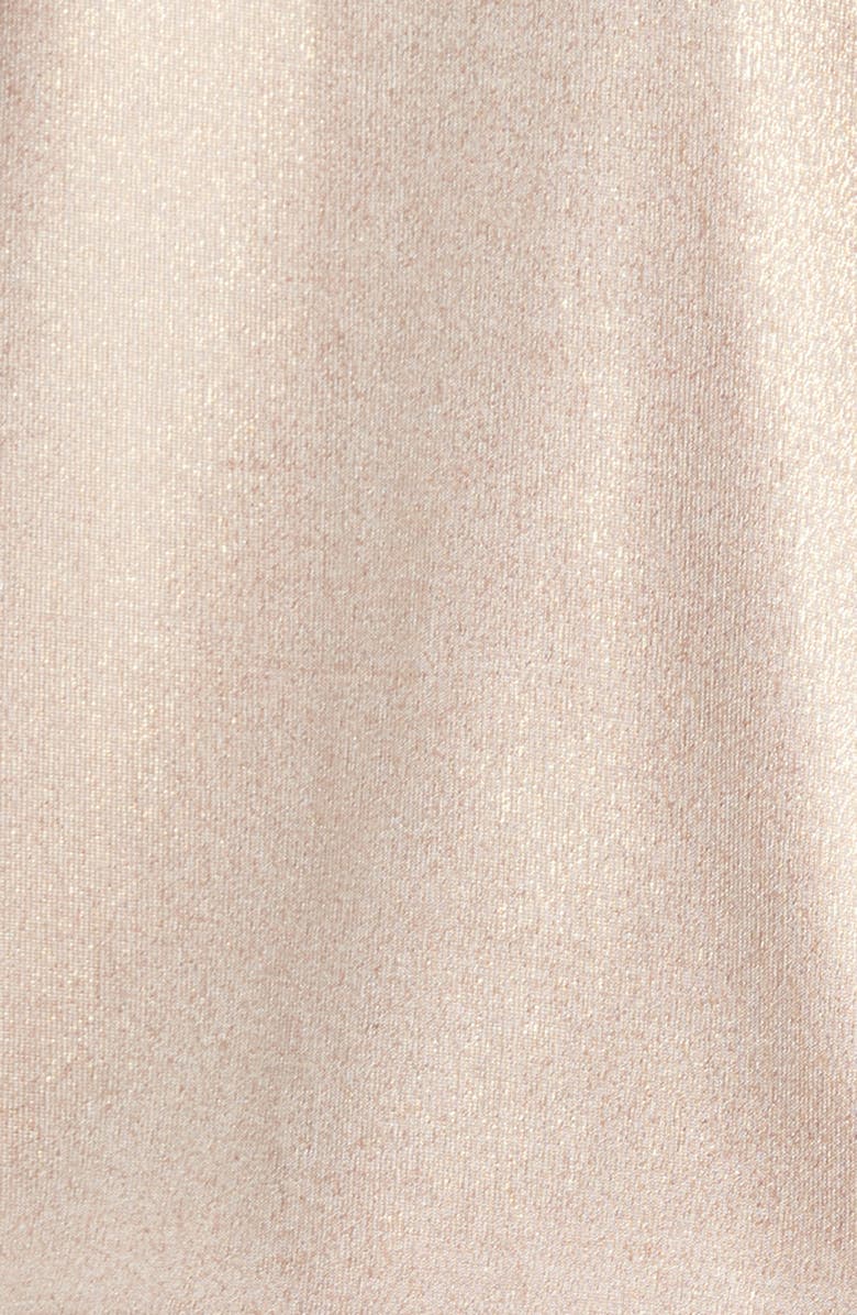 Anne Klein Twist Halter Neck Shimmer Top, Alternate, color,