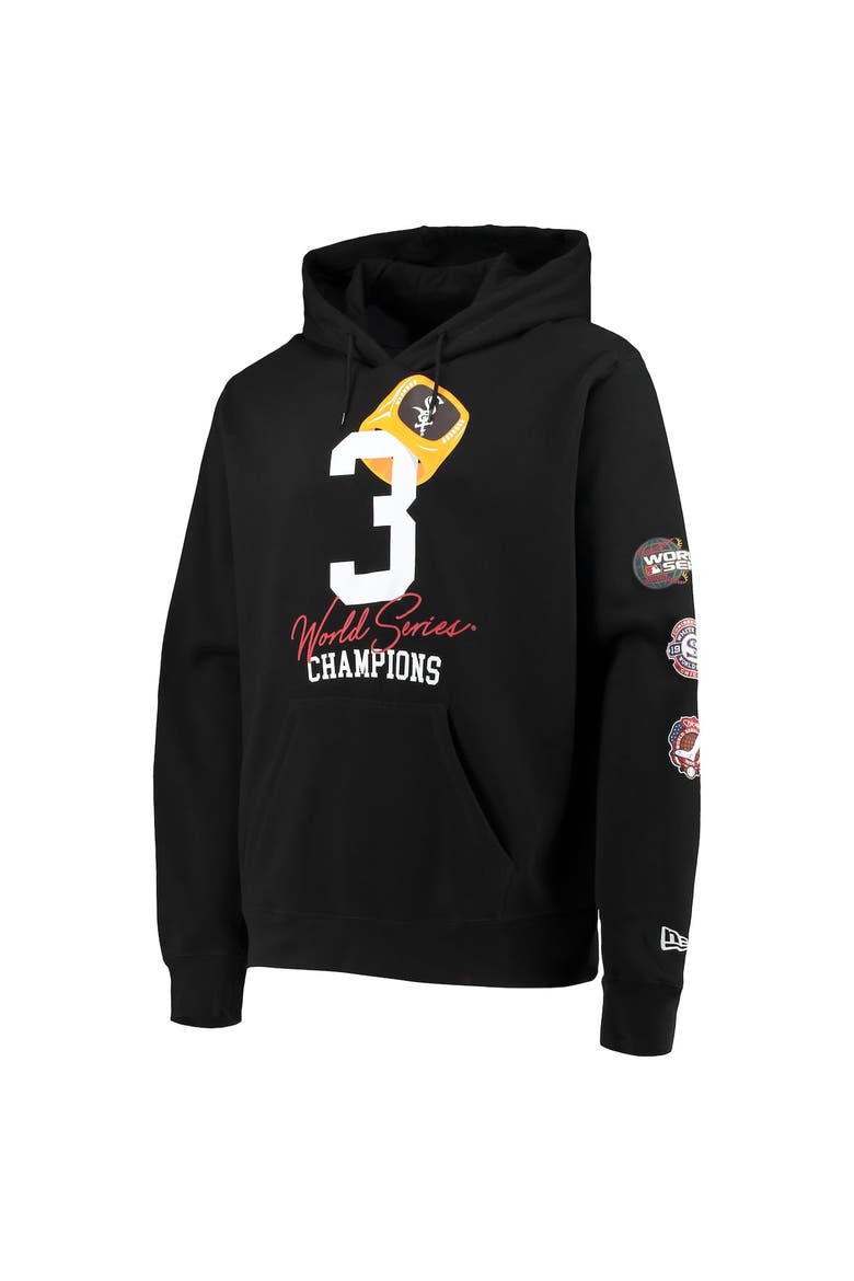 Men's New Era Black Chicago White Sox Count the Rings Pullover Hoodie, Alternate, color, Black