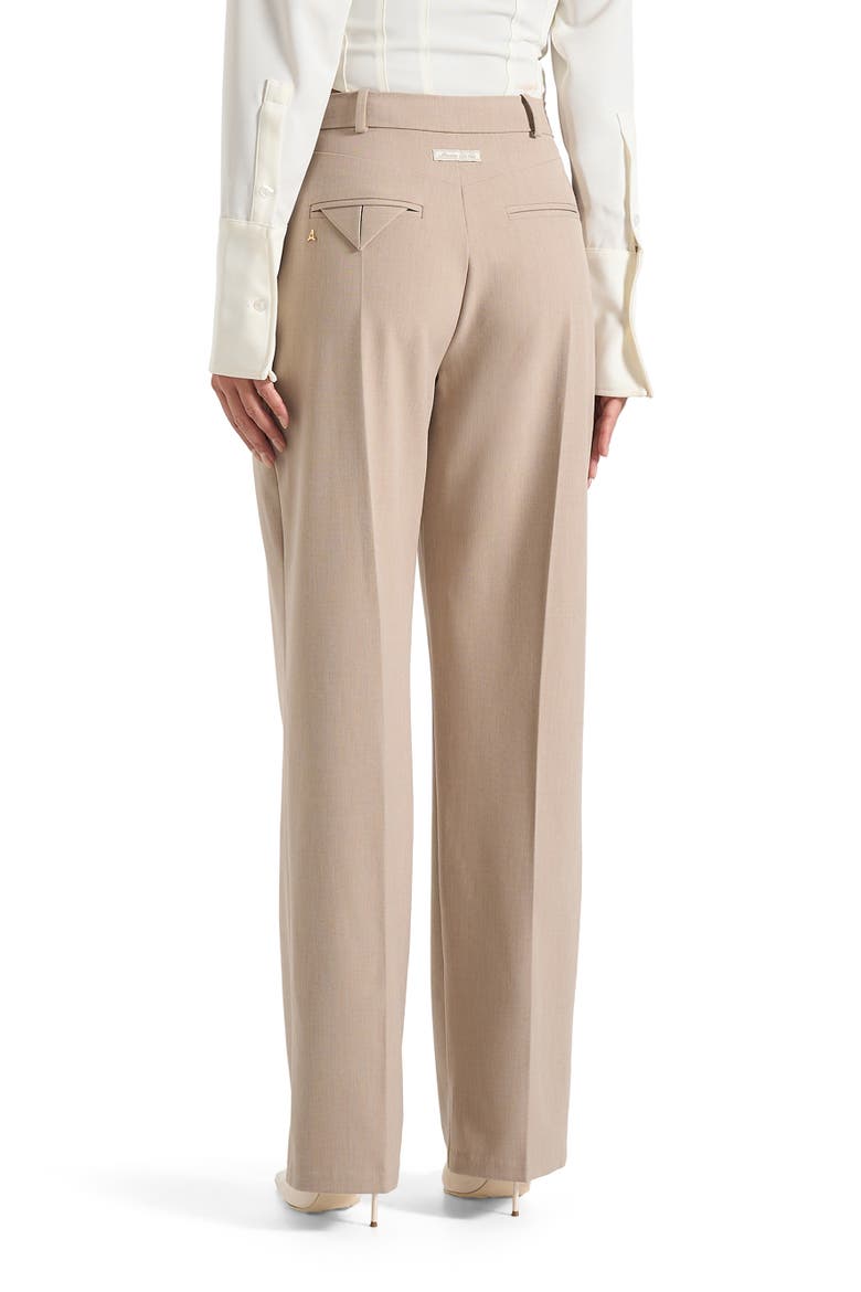 Julie Tailored Twin Pleat Trousers, Alternate, color, Taupe