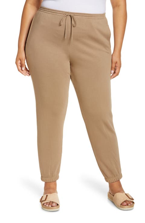 Slim Fit Cotton Joggers (Plus)