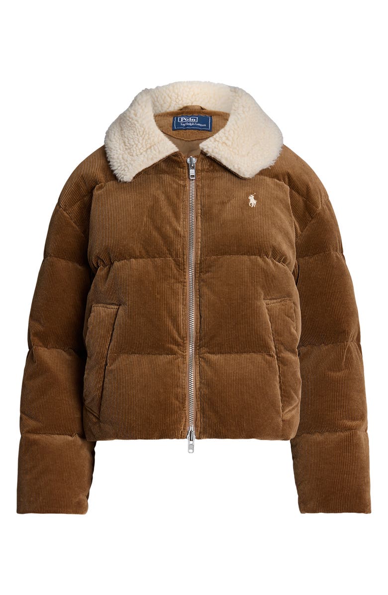 Polo Ralph Lauren Corduroy Insulated 750 Fill Power Down Jacket, Alternate, color, 