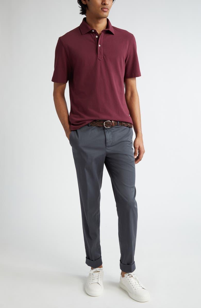 Brunello Cucinelli Italian Fit Garment Dyed Stretch Cotton Pants, Alternate, color, 