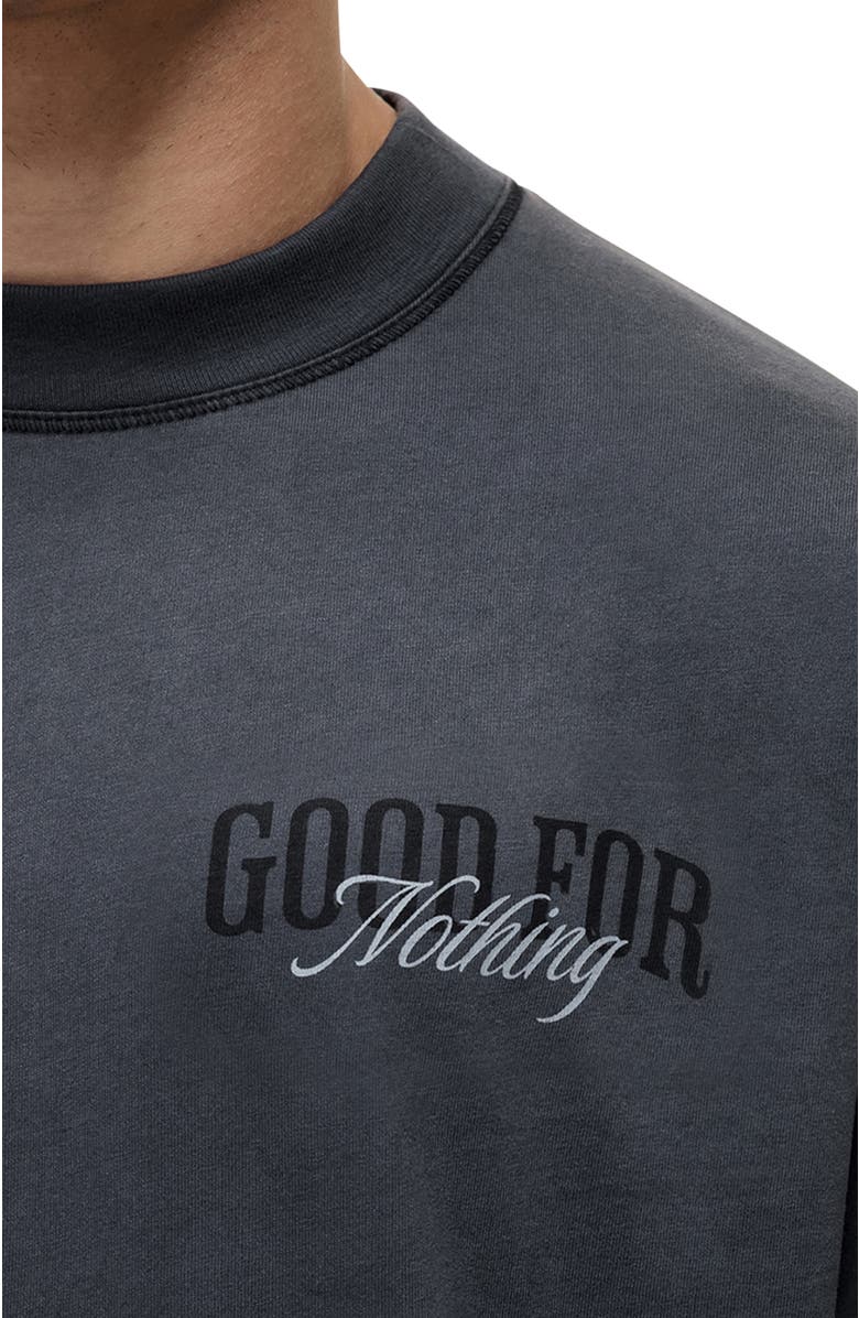 Good For Nothing Revival Printed Washed T-Shirt, Alternate, color, Black