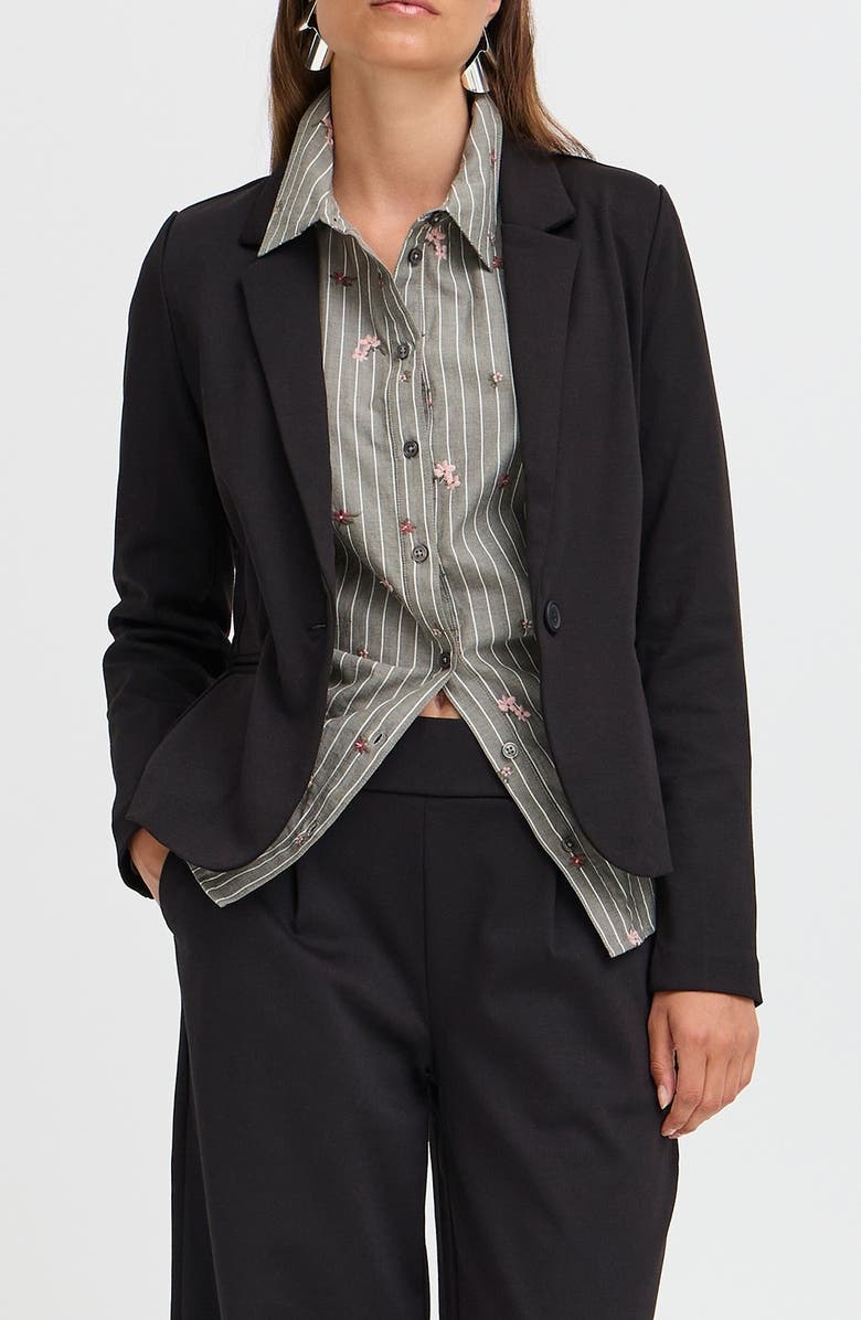 B.YOUNG Rizetta Blazer, Main, color, Black