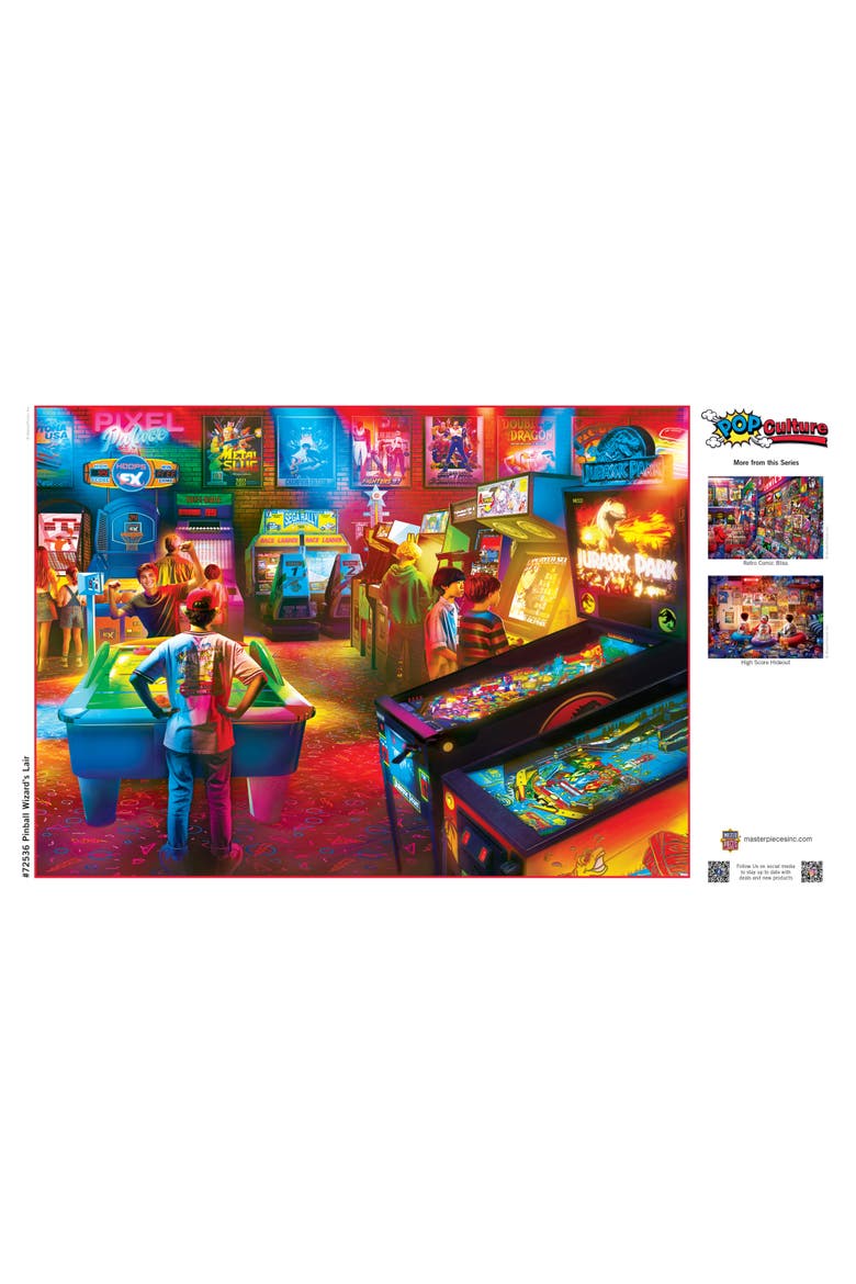 Pinball Wizard's Lair 1000 Piece Puzzle, Alternate, color, Multicolor