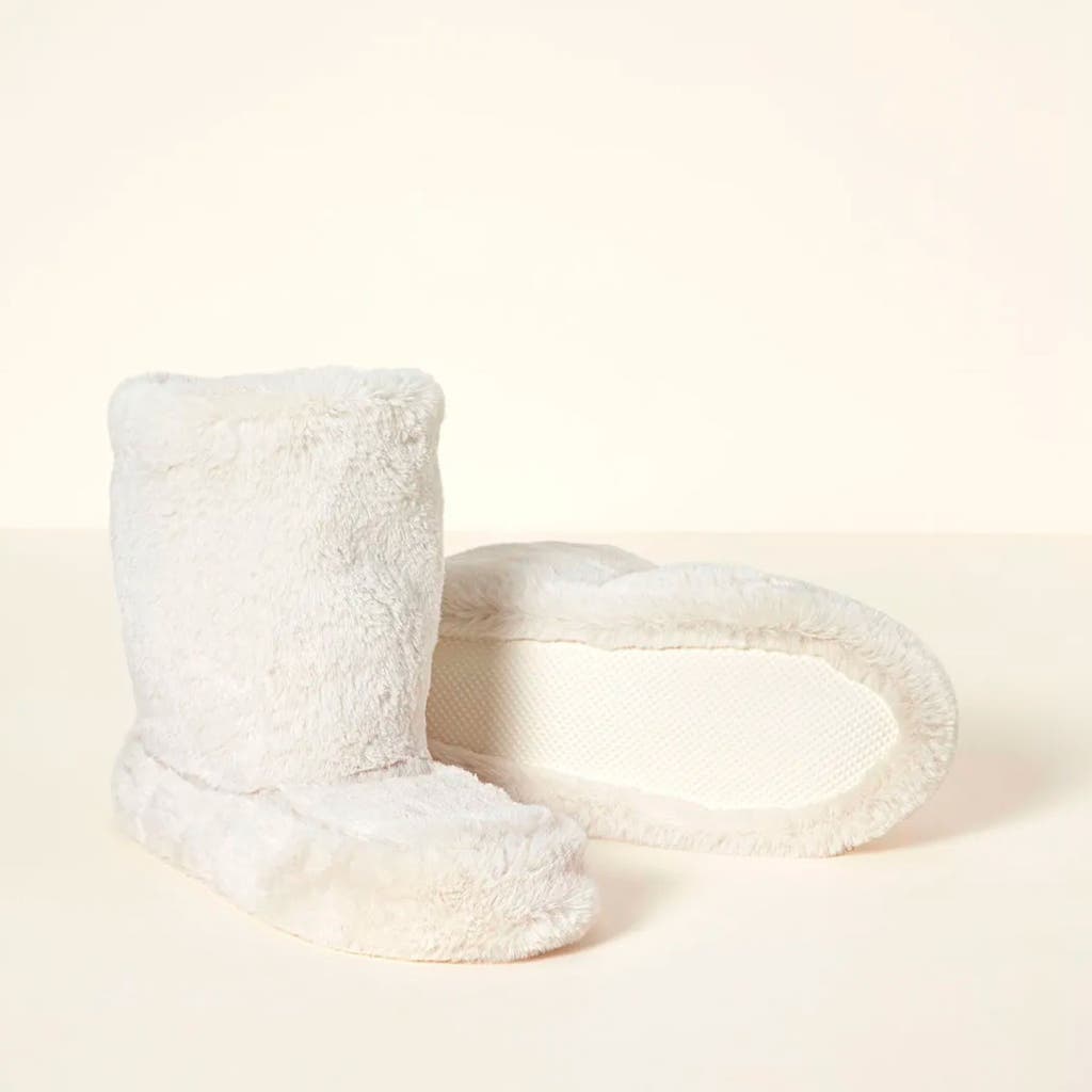 Cozy Lavender Warming Booties by Pantuss in Natural  product