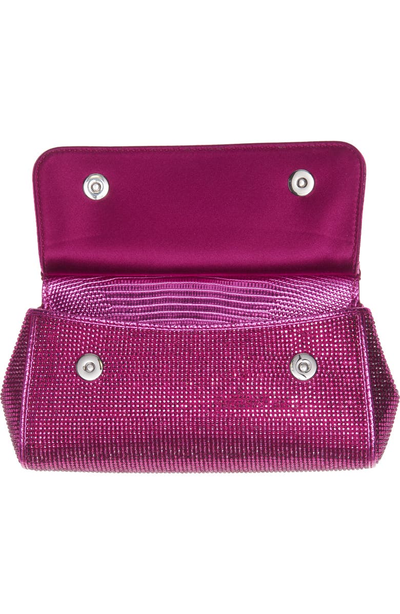Dolce&Gabbana Small Sicily Satin & Rhinstone Handbag, Alternate, color,