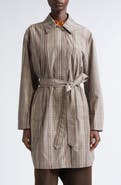 Dries Van Noten Ramblasa Plaid Belted Coat