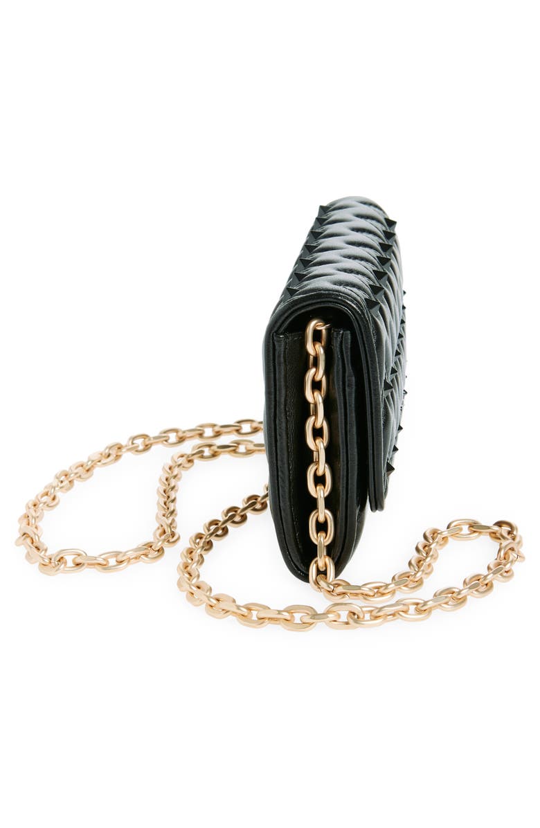 VALENTINO BY MARIO VALENTINO Cesare Quilt & Stud Leather Shoulder Bag, Alternate, color,