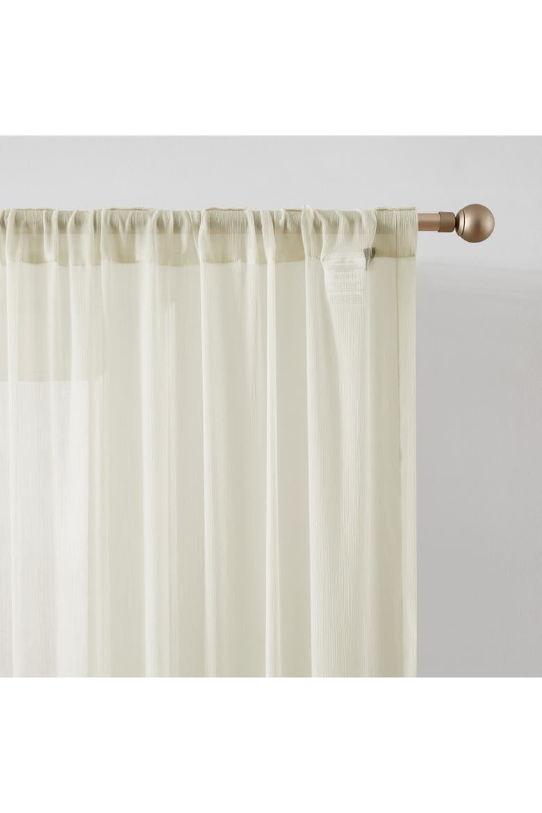 Georgette Sheer Window Panel, Alternate, color, Cream