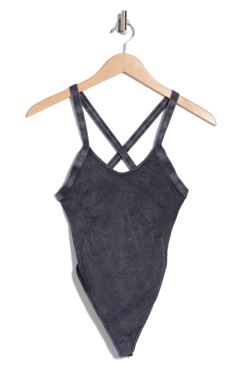 Free People Good Karma Crossback Bodysuit, Alternate, color, 