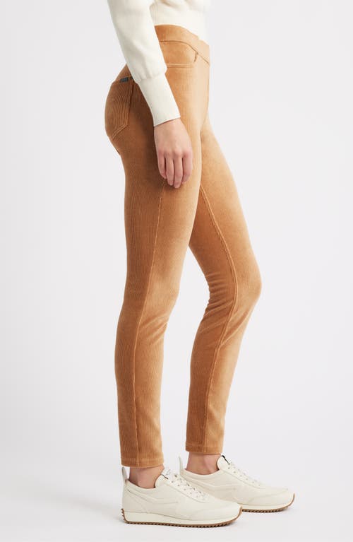 Hue Classic Stretch Corduroy Leggings In Orange
