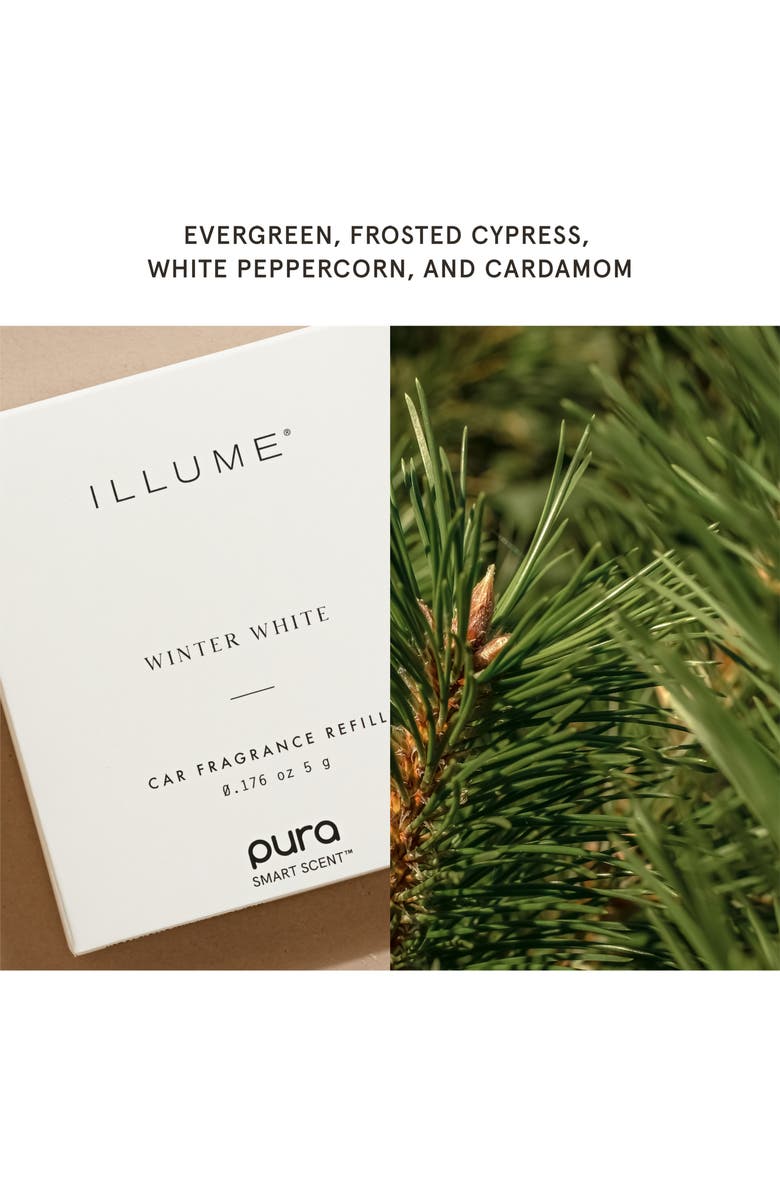 PURA x Illume Winter White Car Fragrance Diffuser Set, Alternate, color, Black Multi