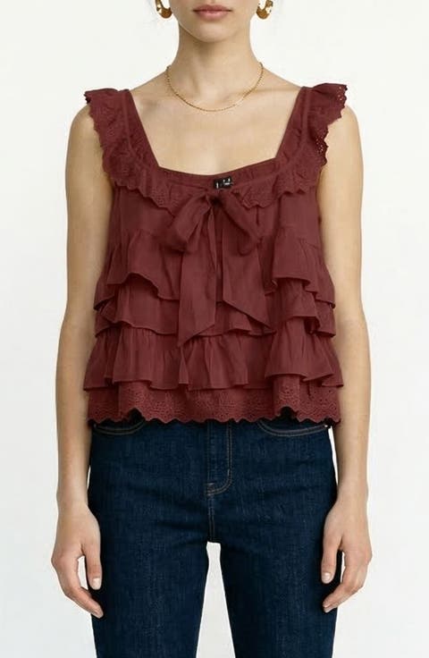 Sandy Sleeveless Layered Top