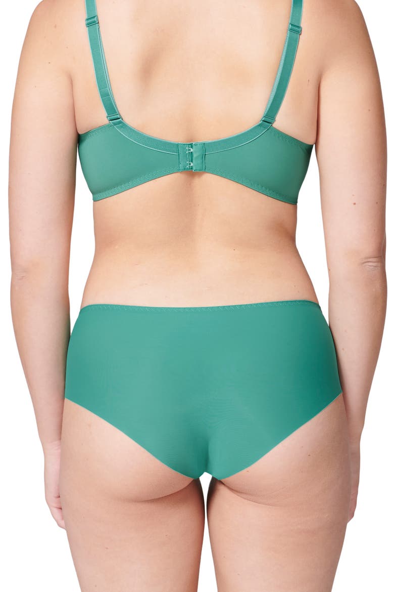 'Saga' Embroidered Boyshort Briefs, Alternate, color, GARDEN GREEN