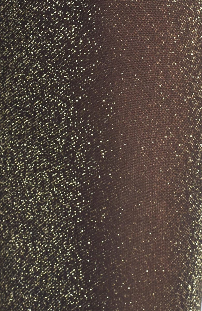 Hue Metallic Tights, Alternate, color, Black