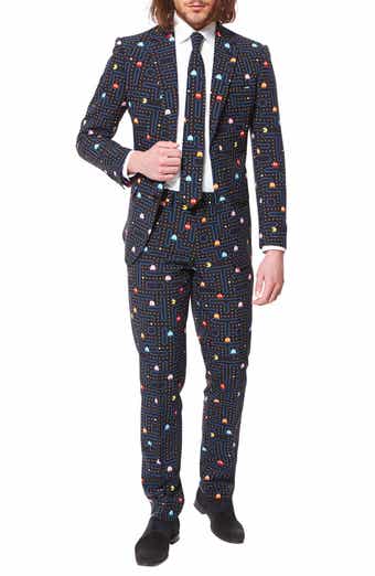 OppoSuits 'Pac-Man™' Trim Fit Two-Piece Suit with Tie