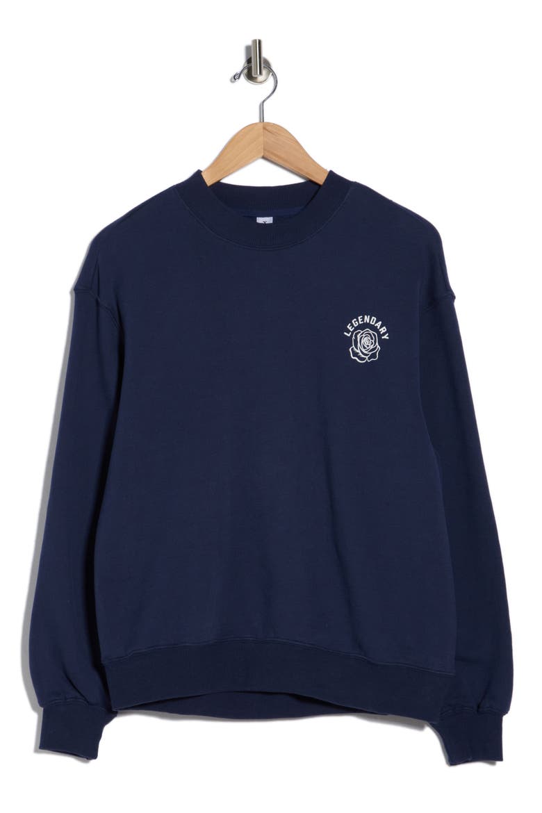The Varsity Vault Fleece Sweatshirt, Alternate, color, NAVAL BLUE