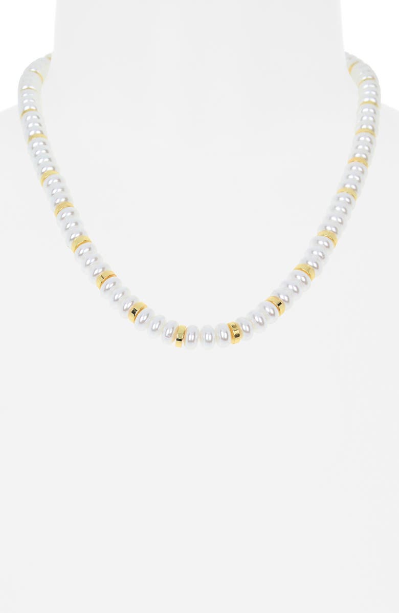 Leith Beaded Necklace, Alternate, color, White Multi- Gold