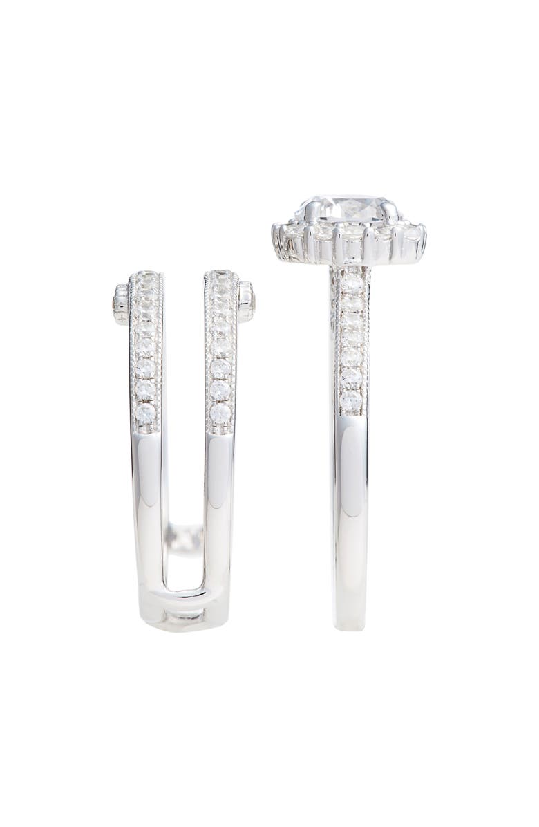Lafonn Infinite Love Simulated Diamond Wedding Ring Set, Alternate, color, 
