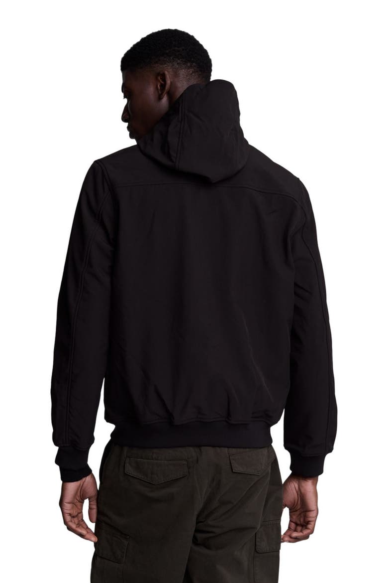 Fleece Back Softshell Jacket, Alternate, color, Jet Black