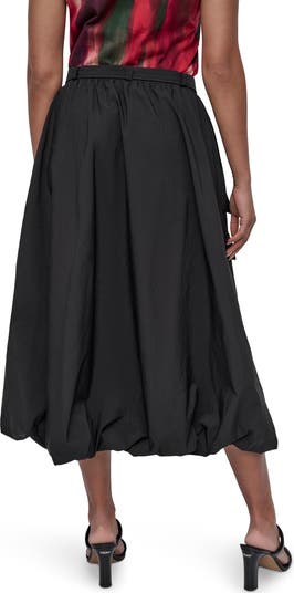 Rumpled Tech Nylon Cargo Skirt