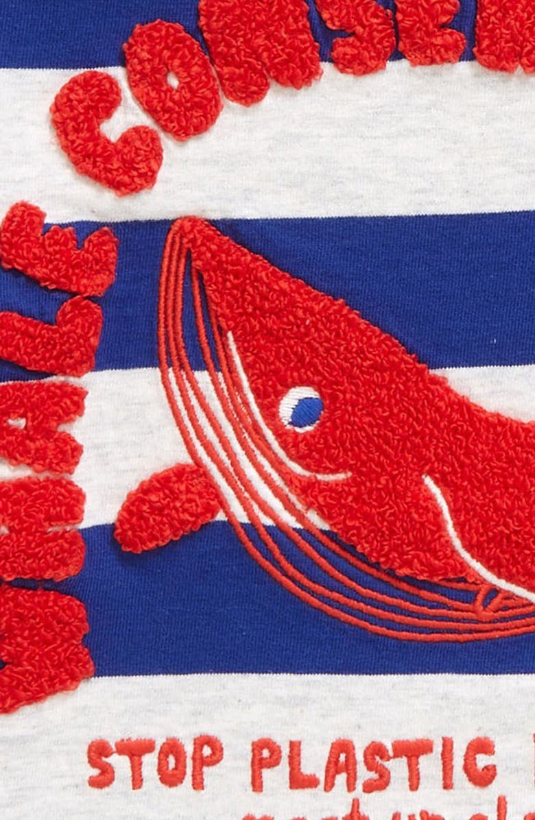 Mini Boden Kids' Stripe Whale Club, Alternate, color, 