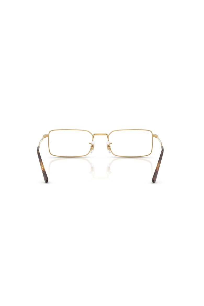 56mm Rectangle optical glasses, Alternate, color, Gold