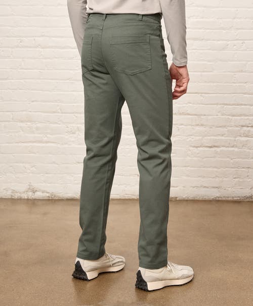 Pact Organic Cotton Stretch Twill 5-pocket Pant In Green