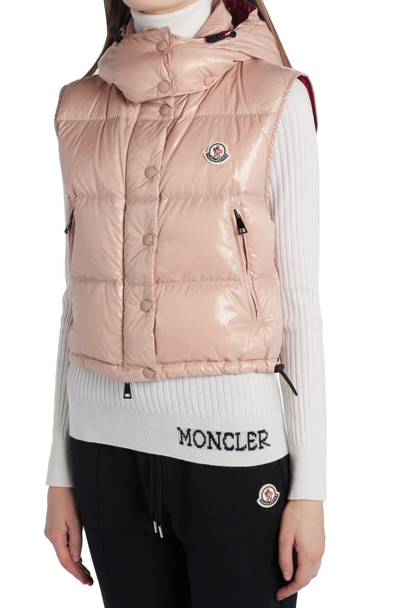 Moncler Alpiste Down Hooded Puffer Vest, Alternate, color, 