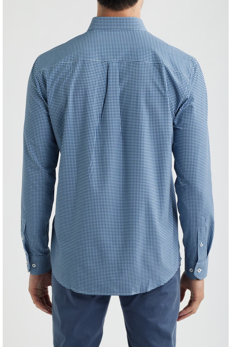 XC+™ Performance Game Day Gingham Button-Up Shirt, Alternate, color, NAVY