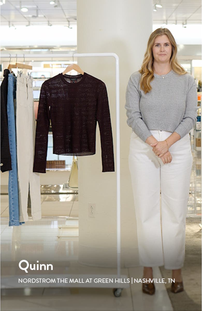 Julia Textured Crewneck Top, sales video thumbnail