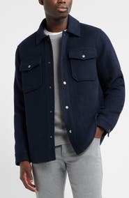 Nordstrom Wool Blend Shirt Jacket