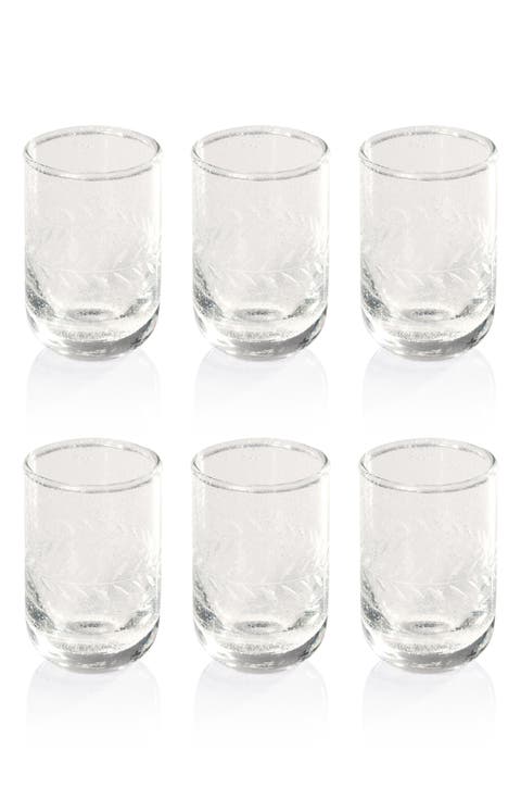 Etched Set of 6 Shot Glasses