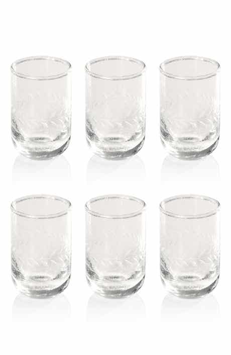 Zodax Etched Set of 6 Shot Glasses