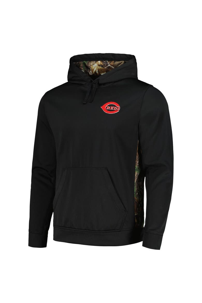Men's Dunbrooke Black/Camo Cincinnati Reds Ranger Pullover Hoodie, Alternate, color, Black