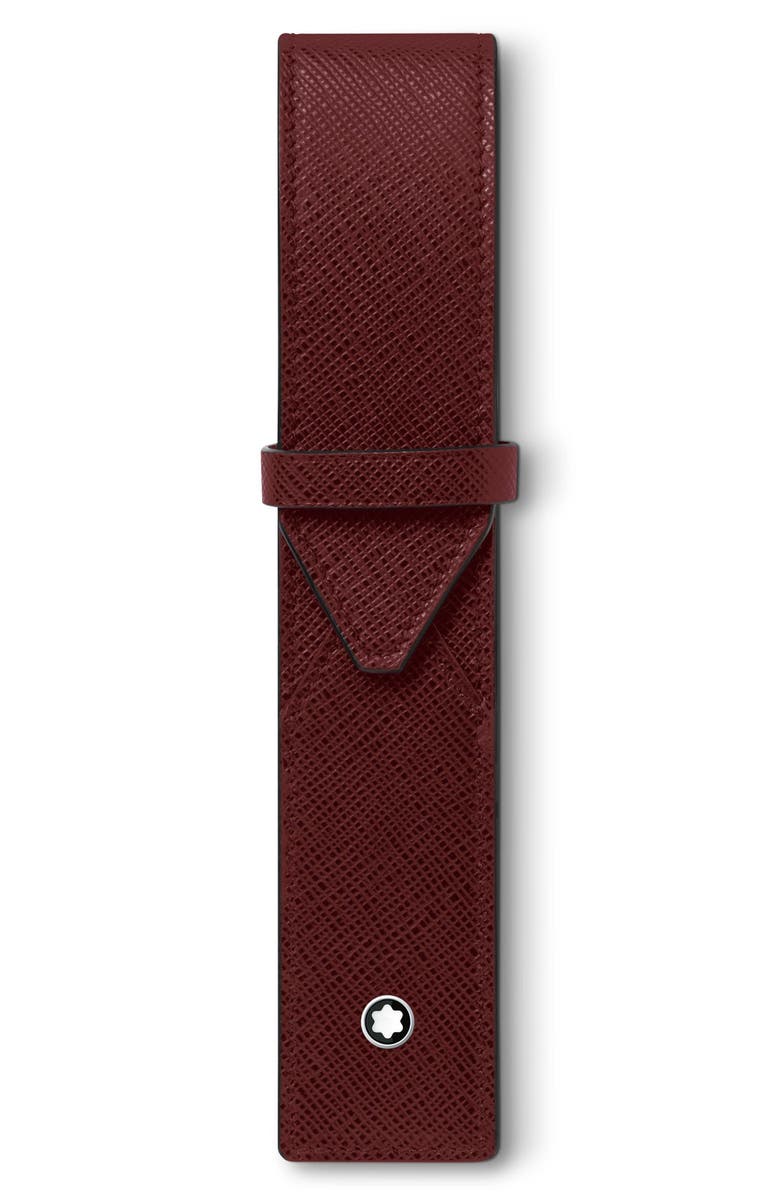 Montblanc Sartorial Leather Pen Pouch, Main, color, 