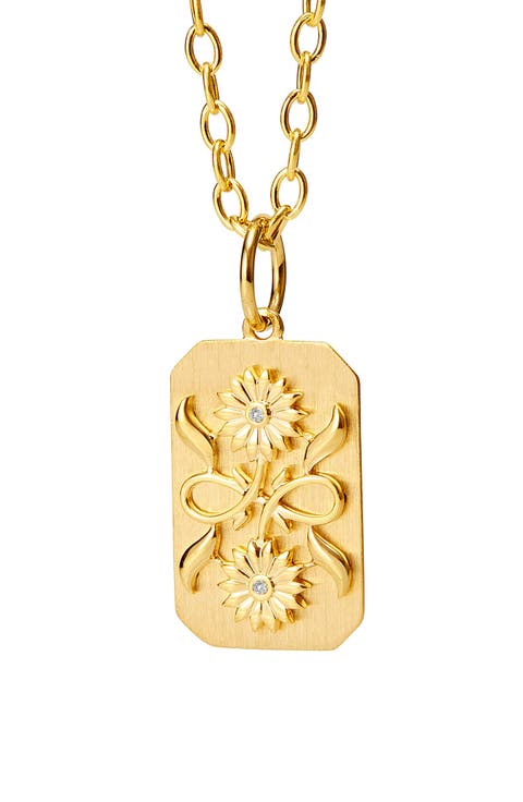 Cerez Sunflower Emblem Pendant
