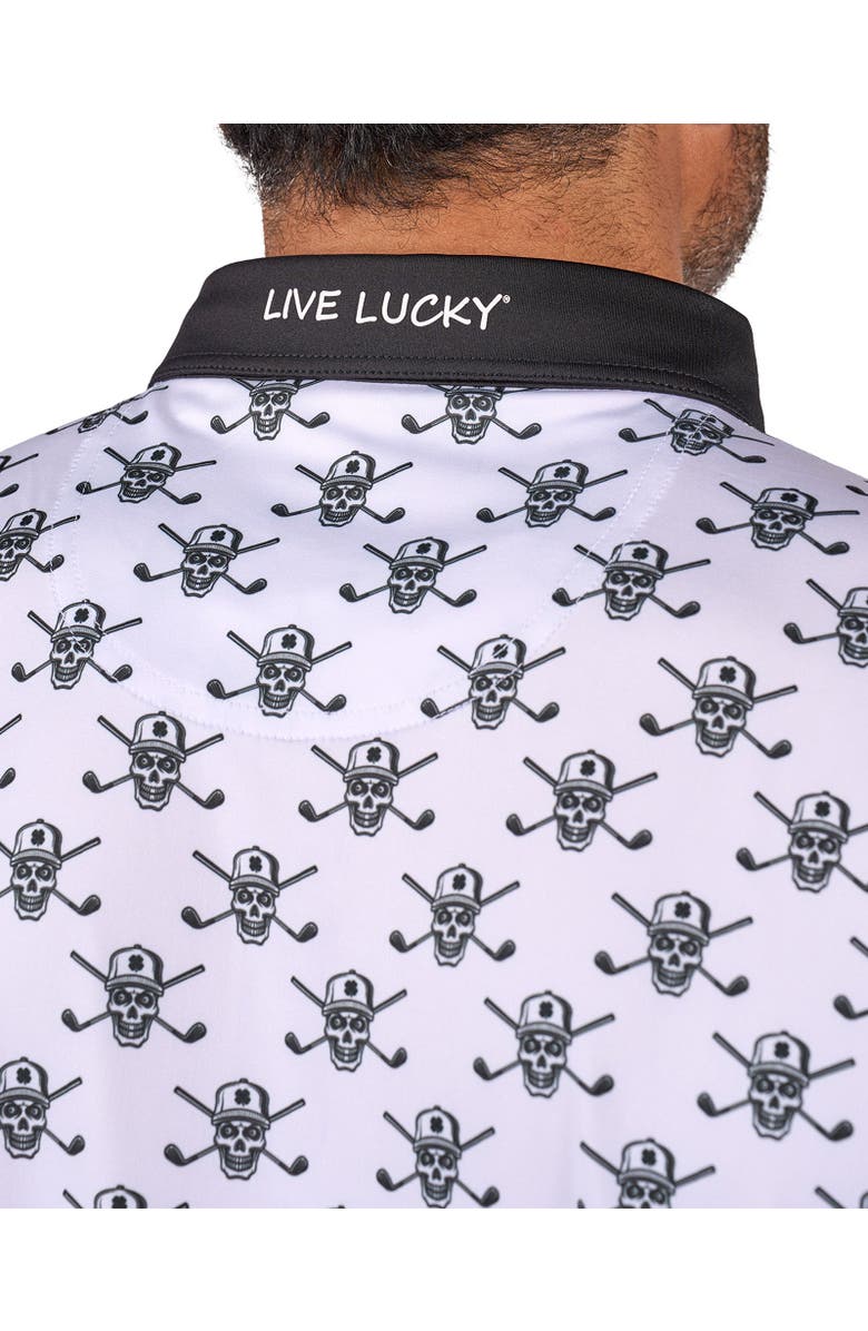 Black Clover Spooky Polo, Alternate, color, White