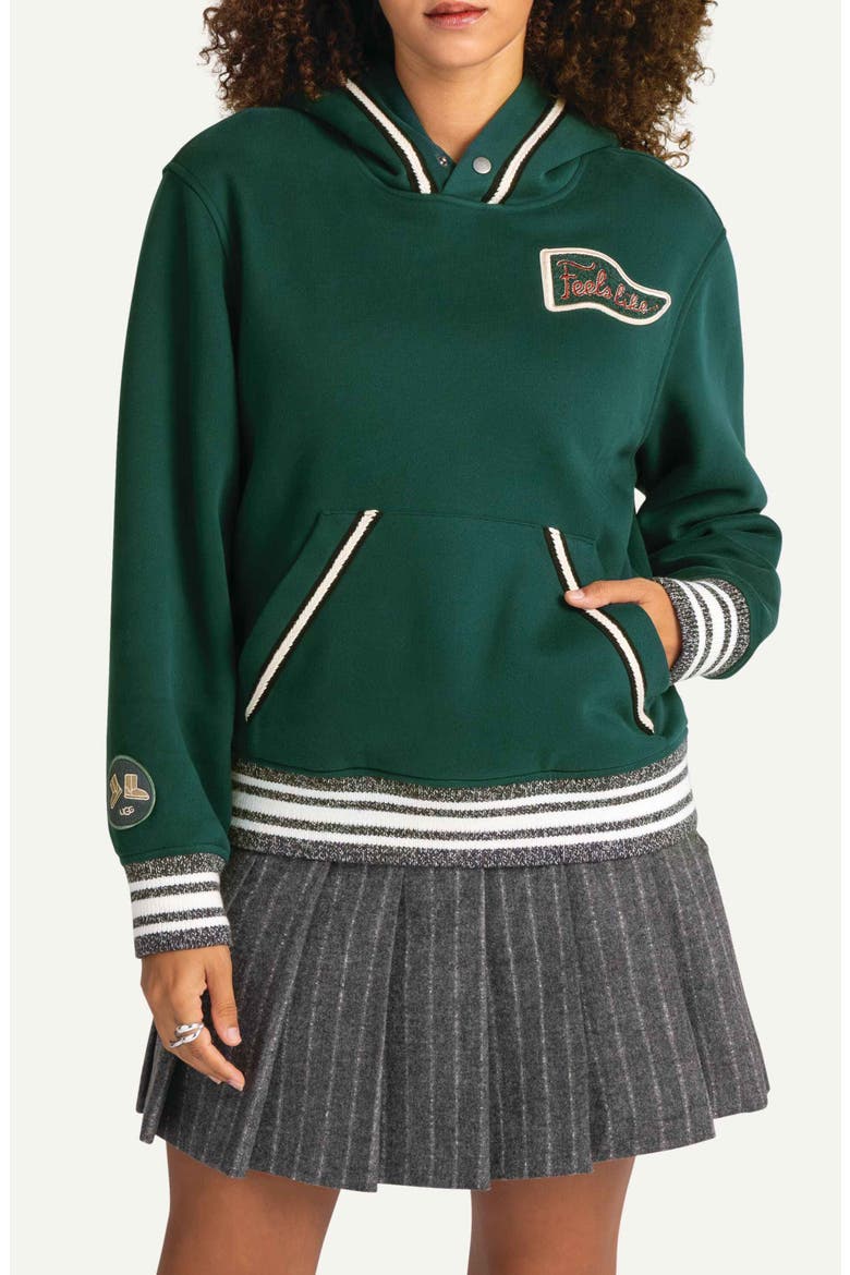 Retro Graphic Hoodie, Main, color, SALTWATER