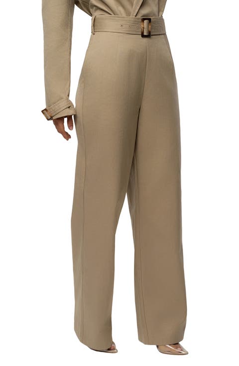 Uncharted Belted Cotton Blend Pants
