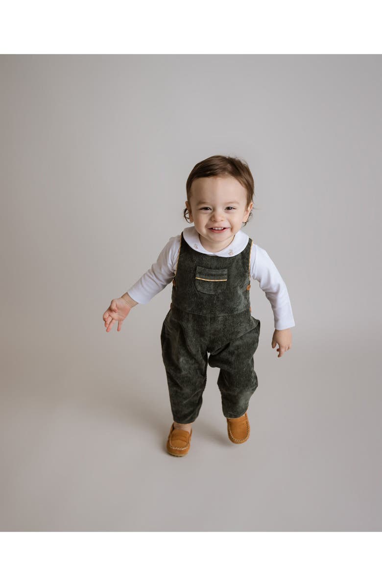 Cuclie Acorn Long Sleeve Bodysuit, Alternate, color, White