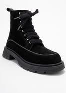 Forever & Always Shoes Mina Leather Combat Boot