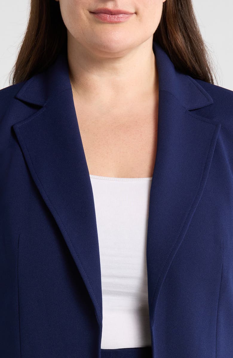 Anne Klein Scrunch Sleeve Open Jacket, Alternate, color, Distant Mountain