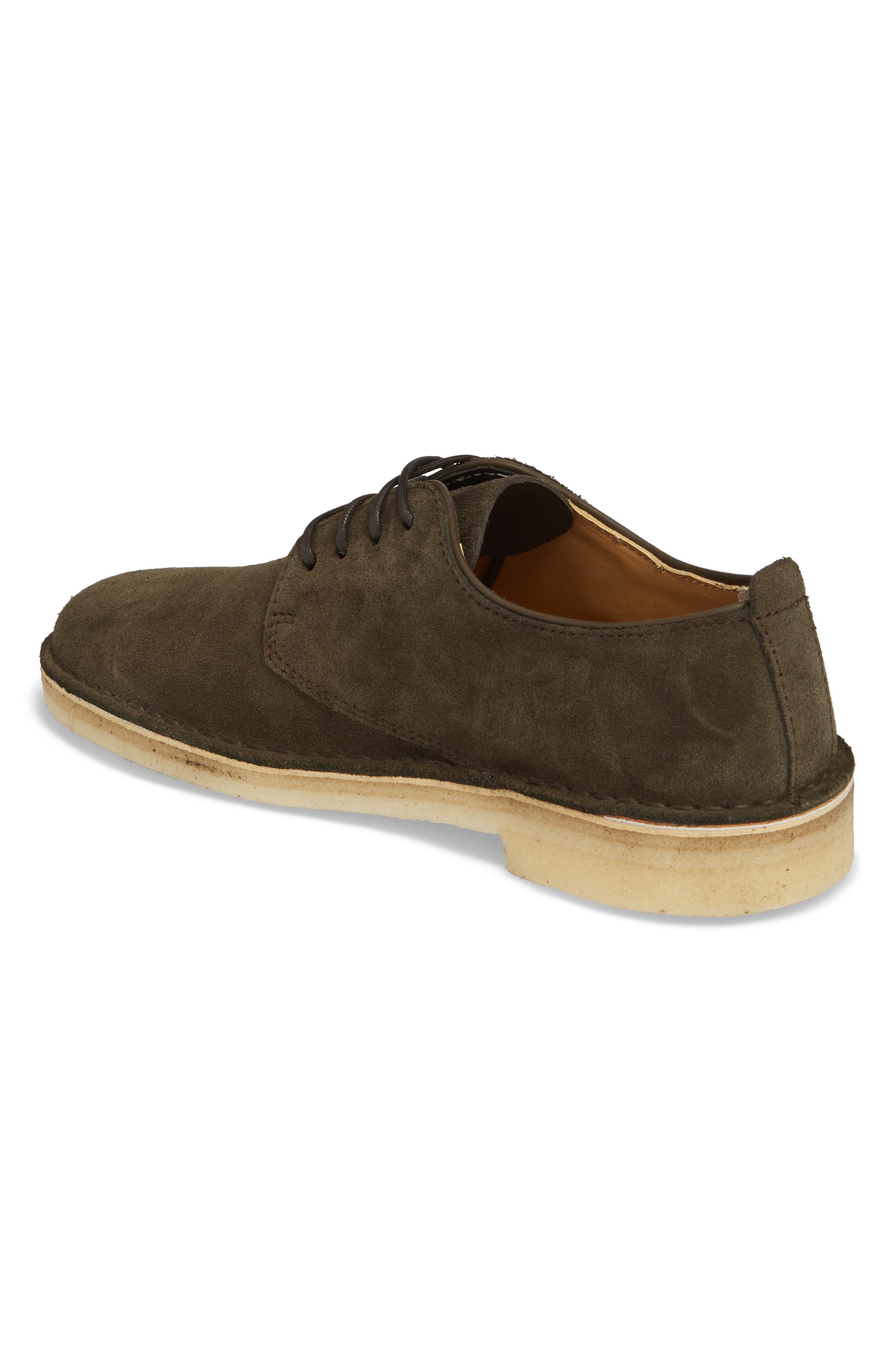 Clarks<sup>®</sup> Desert London Suede Plain Toe Derby, Alternate, color, 