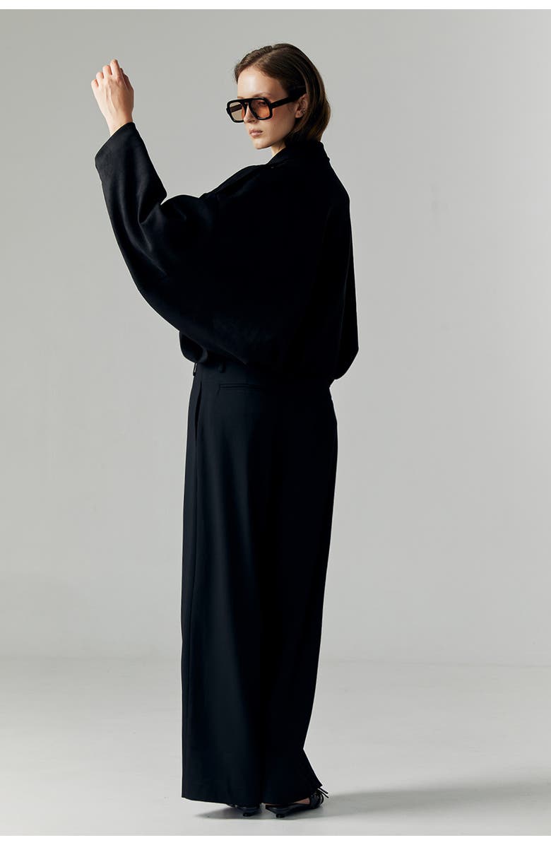 ATS Qiana Suede Jacket, Alternate, color, Black