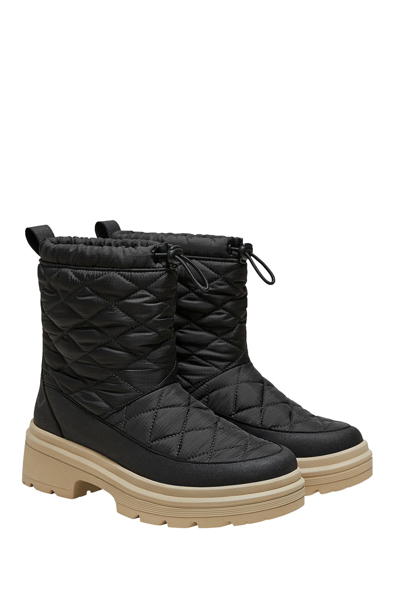 VIVAIA Quilted Waterproof PufferTherm Warm Boots, Main, color, Black Water Prf