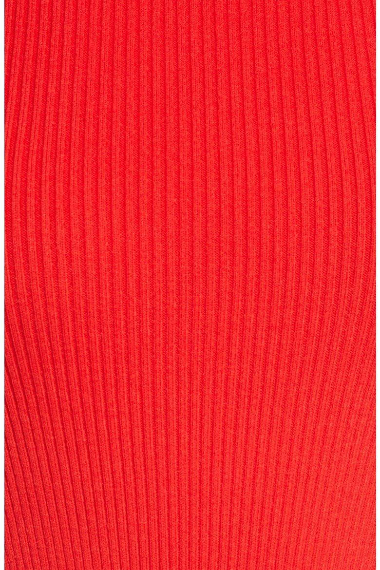 Open Back Mock Neck Sweater Bodysuit, Alternate, color, RED BLOOM