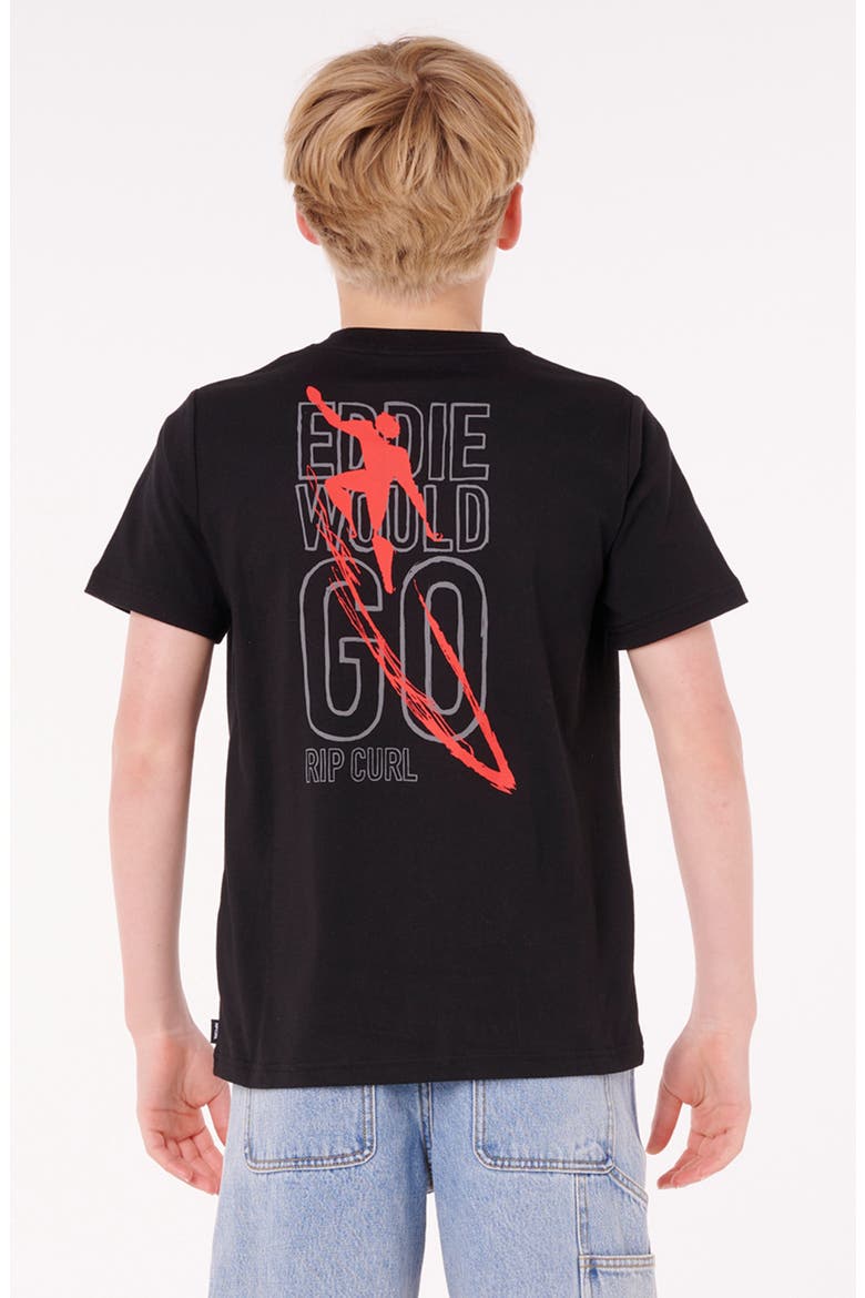 Kids' Eddie Would Go Petro Graphic T-Shirt, Alternate, color, BLACK